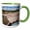 Green/White, variant on 3drose, Wyoming, Yellowstone Np, Artist Paint Pots - Us51 Jwi0537 - Jamie and Judy Wild, 11oz Magic Transforming Mug