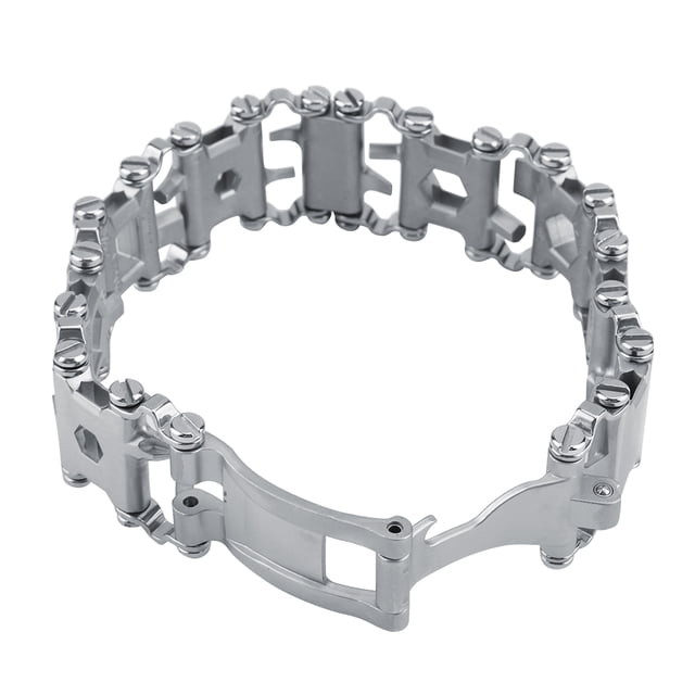 Multifonctionnel Outil Bracelet, 29 en 1 Multifonction Multifonctions en Acier Inoxydable Outil Bracelet Futur-Proof Conception