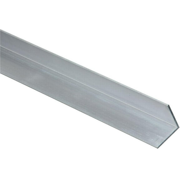 Spectrum Brands Solid Aluminum Angle Bar - Weather-Resistant, Polished - 1x1/16x48, Mill, Red