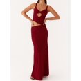 thumbnail image 5 of Women Bodycon Spaghetti Strap Cutout Maxi Dress Hollow Sexy Fitted Dresses Slip Long Dress Evening, 5 of 6