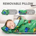 thumbnail image 6 of Toddler Nap Mat Extra Large Thickened 55''x35'', Soft Sleeping Bag with Detachable Minky Blanket and Pillow, Portable for Daycare, Preschool, Kindergarten, Travel, Boys Girls, 6 of 6