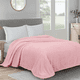 thumbnail image 1 of Cobija, Cobija Suave de Jacquard de 260GSM para Cama, Cobija de Tejido Waffle Tamaño King para Decoración, Mantas Ligeras y Cálidas para Oficina, Recámara, Sofá, Oficina, Viaje, Rosa, 1 of 7