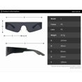 thumbnail image 3 of Flat Top Sunglasses, One-Piece Frameless Fashion Glasses with UV400 Protection, Resin Lenses and PC Frame for Women, 3 of 5