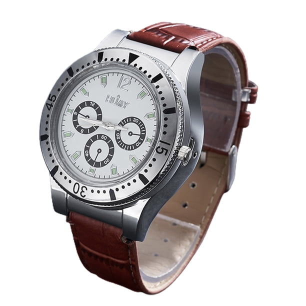 Multifunctional Men's Watch Lighter USB Rechargeable Windproof Lighter Personality Trend Watch 3 Optional, Choice Home Camping Office Essential Fathers Day Gifts