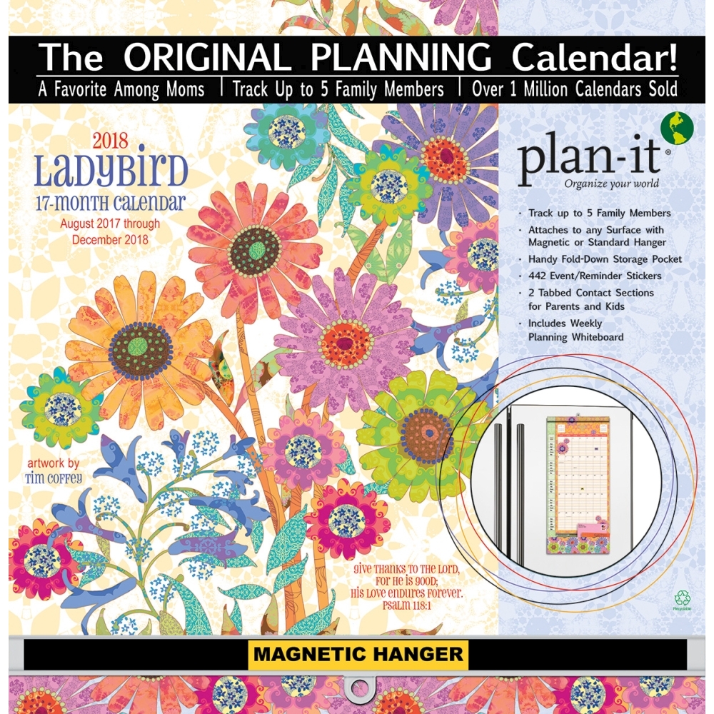 Ladybird Plan It Plus Christian Wall Calendar Family Organizer By Ladybird Plan It Plus Christian Wall Calendar Family Organizer By