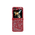 thumbnail image 3 of Allytech for Galaxy Z Flip 5 Case Glitter, Bling Rhinestone Slim Fit Shell Shockproof Bumper Anti-Scratch TPU Rugged Phone Case Cover for Samsung Galaxy Z Flip 5 - Red, 3 of 3