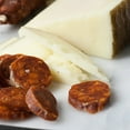 thumbnail image 3 of igourmetYueua A Little Bit of Spain In A Gift Box - Includes:  Jamon Serrano Ham, Manchego Cheese, Murcia al Vino Cheese, Mahon Cheese,  Spanish Olives, Chocolate Largueta Almonds, and Chorizo, 3 of 8