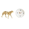 thumbnail image 1 of Figura de guepardo,Figura de guepardo dorado,adorno de escritorio moderno,Reloj de pared,Reloj de pared decorativo,moderno y elegante.,Reloj de pared redondo silencioso y sin tictac,regalo, 1 of 8