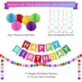 thumbnail image 2 of WarmHaven Rainbow Birthday Decorations, Colorful Happy Birthday Banner, happy birthday decorations for Girls Women Party Decorations, 2 of 7
