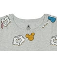 thumbnail image 5 of Disney Women's Mickey Mouse Heart Hands Allover Print Design Adult T-Shirt, 5 of 7