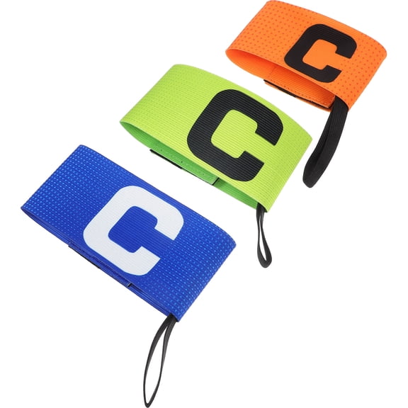 Worgeous  3 Pcs Football Captain Armband Team Bands Soccer Kids Child