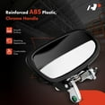 thumbnail image 3 of A-Premium Rear Left Driver Side Exterior Door Handle Compatible with Honda Civic 1996 1997 1998 1999 2000, Sedan, Black Housing with Chrome Lever, Replace# 72680-S04-J01, 72680-S04-A01, 3 of 8