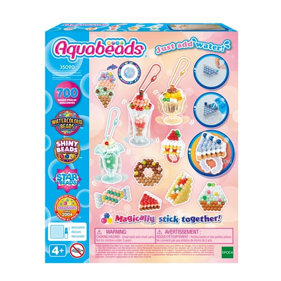 Aquabeads Sweet Accessories Craft Kit, Kids Crafts, Beads, Arts and Crafts, Complete Activity Kit for 4 