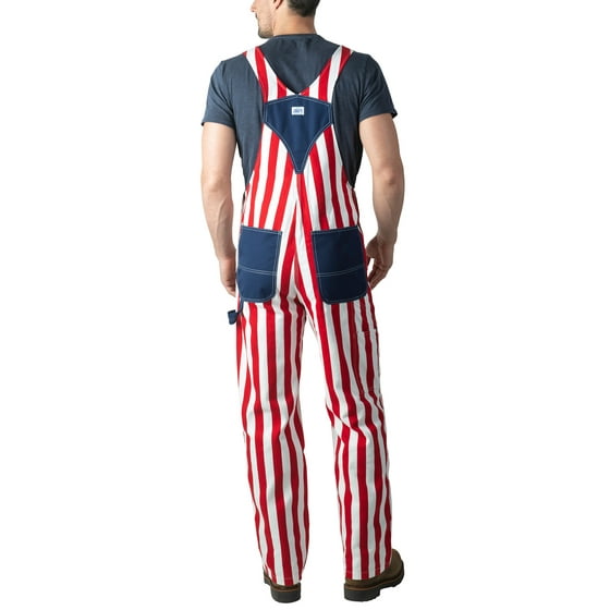Liberty Men's Red, White & Blue Liberty 10oz. Duck Bib Overalls
