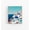 Rolled Canvas, variant on Santorini Greece Print, Blue Dome Houses Wall Art, Mediterranean Minimalist Art, Coastal Landscape Poster, Greek Island Decor