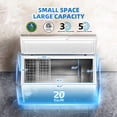 thumbnail image 6 of Chest Freezer 20 Cu.Ft. 2 Removable Baskets Deep Small Compact Freezer Top Door 7 Temperature Control from -13℉-14℉ Energy Saving White, 6 of 7
