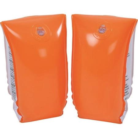 Set of 2 Orange Inflatable Swimming Pool Arm Floats - Walmart.com