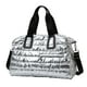 thumbnail image 5 of Bolsa deportiva para gimnasio, bolsa de viaje, elegante bolso de mano para mujer, a la moda, con cierre ajustable. Plata, 5 of 9