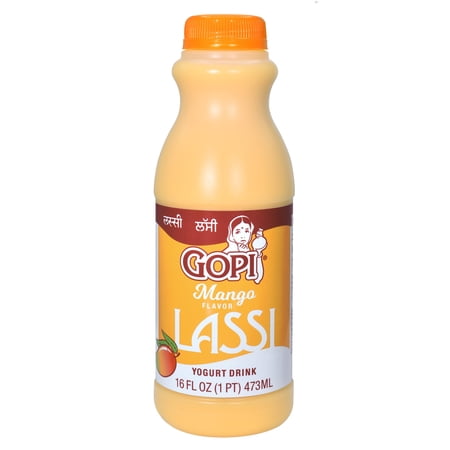 Gopi Mango Lassi Drink With Live Cultures, 1 Pint