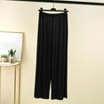 thumbnail image 6 of Kaemgyyd Plus Size Pajama Pants Soft Comfortable Wide Leg Flowy Sleepwear Lounge Drawstring Loose Fit Pj Bottoms Trousers, 6 of 6