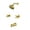 Brushed Gold, variant on Cobbe 2-Handle Brushed Nickel Wall Mounted Shower System with 10 Settings ABS Shower Head and Bathtub Spout Shower Faucet Set