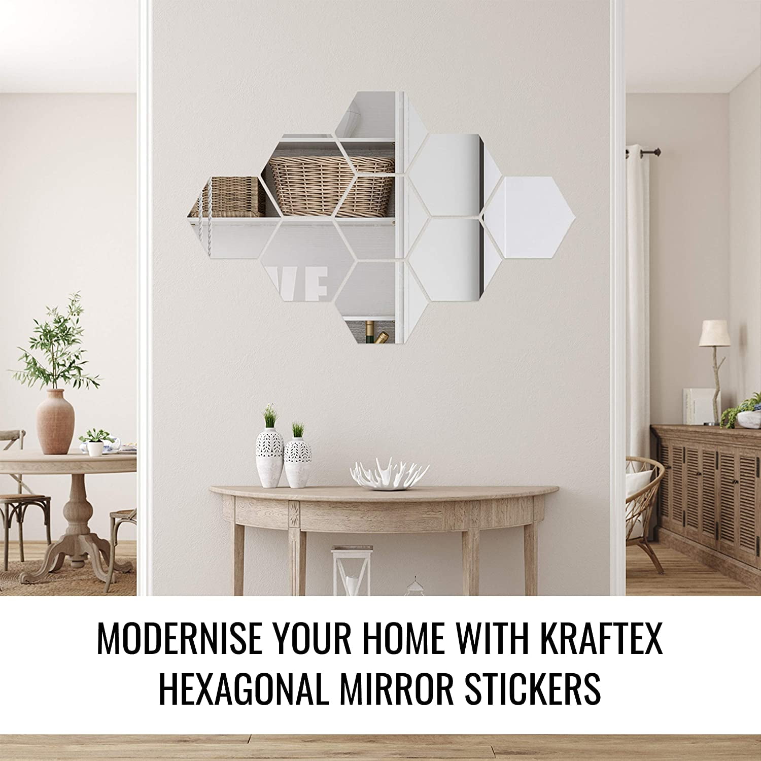 CFXNMZGR Home Decor Wall Stickers Wall Mirror Splicing Mirror