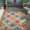thumbnail image 2 of Well Woven Devotion 6'7" x 9'6" Indoor/Outdoor High-Low Southwestern Ivory Area Rug, 2 of 10