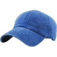 thumbnail image 1 of Pigment Washed Cotton Dad Hat Baseball Cap Adjustable Polo Style, 1 of 7