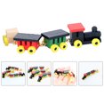 thumbnail image 2 of Miniature Cartoon Train Model Doll House Mini Train Decoration Kids Funny Small Train Toy, 2 of 5