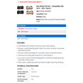thumbnail image 2 of Rear Brake Pad Set - Compatible with 2012 - 2021 Tesla S 2013 2014 2015 2016 2017 2018 2019 2020, 2 of 2
