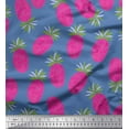 thumbnail image 1 of Soimoi Blue Moss Georgette Fabric Pine Fruits Fabric Prints By Yard 42 Inch Wide, 1 of 3