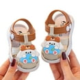 thumbnail image 5 of HUANBAI Girls Sandals For Toddlers 1 3 Years Breathable Lightweight Casual Outdoor Summer Shoes For Everyday Wear And School 6-9 Months, 5 of 6