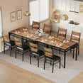 thumbnail image 4 of RONSHIN 4-Piece Dining Table Set, Upholstered Chairs, Wood Kitchen Table, Set of 4 with Corner Protector, 4 of 7
