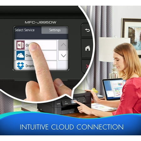 Brother - Work Smart Series MFC-J895DW Wireless All-In-One Inkjet Printer - Black