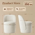 thumbnail image 7 of AFO 360° Swivel Accent Chair,Modern Upholstered Barrel Chair with Hidden Storage for Living Room Bedroom,Beige, 7 of 7