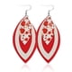 thumbnail image 1 of Sonducket Pendientes con purpurina multicapas de cuero con forma de hoja, colgantes para las orejas, joyería exagerada para el Día de San Valentín, Ropa, zapatos y accesorios Miscelánea tipo 8 Sonducket AP010057-08, 1 of 6