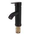 thumbnail image 2 of Grifo monomando Daixiaolindai negro mate Acero inoxidable para lavabo, 2 of 10