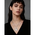 thumbnail image 2 of 925 Sterling Silver Dumbbell Necklace for Men, Hand Holding Barbell Gym Weight Pendant Necklace, 2 of 3