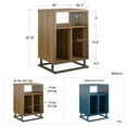thumbnail image 6 of Novogratz Regal Turntable Stand / End Table, Walnut, 6 of 15
