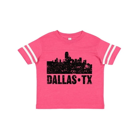 

Inktastic Dallas Texas City Skyline with Grunge Gift Toddler Boy or Toddler Girl T-Shirt