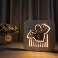 thumbnail image 4 of Rawiri Luces 3D de madera, luces nocturnas de personajes, regalos de ambiente decorativos, 4 of 5