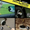 thumbnail image 2 of Interior & Tire Cleaning Kit – Drill Brush Set for Wheels, Seats & Windshields - 7inch Extension, 2 of 8