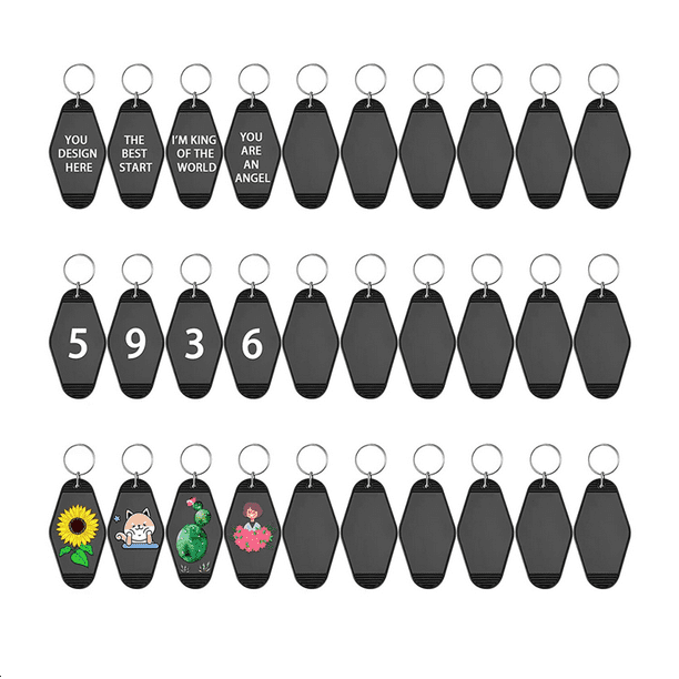 30 Pack Motel Keychain Blank Vintage Key Tag Label Vintage Hotel
