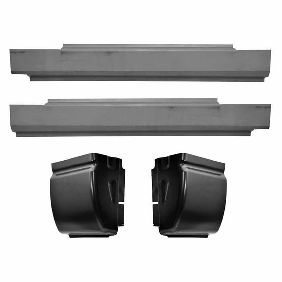 Slip-on Rocker Panel & Cab Corner Kit. Fits 02-08 Dodge Ram 1500 Pickup Truck 2 Door Standard Cab, 03-09 Dodge Ram 2500 Pickup Truck 2 Door Standard Cab