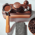 thumbnail image 4 of Mango de máquina de café de 51 mm, mango de madera maciza modificado, accesorios, embudo de café, mango sin fondo de acero inoxidable 304, 4 of 5