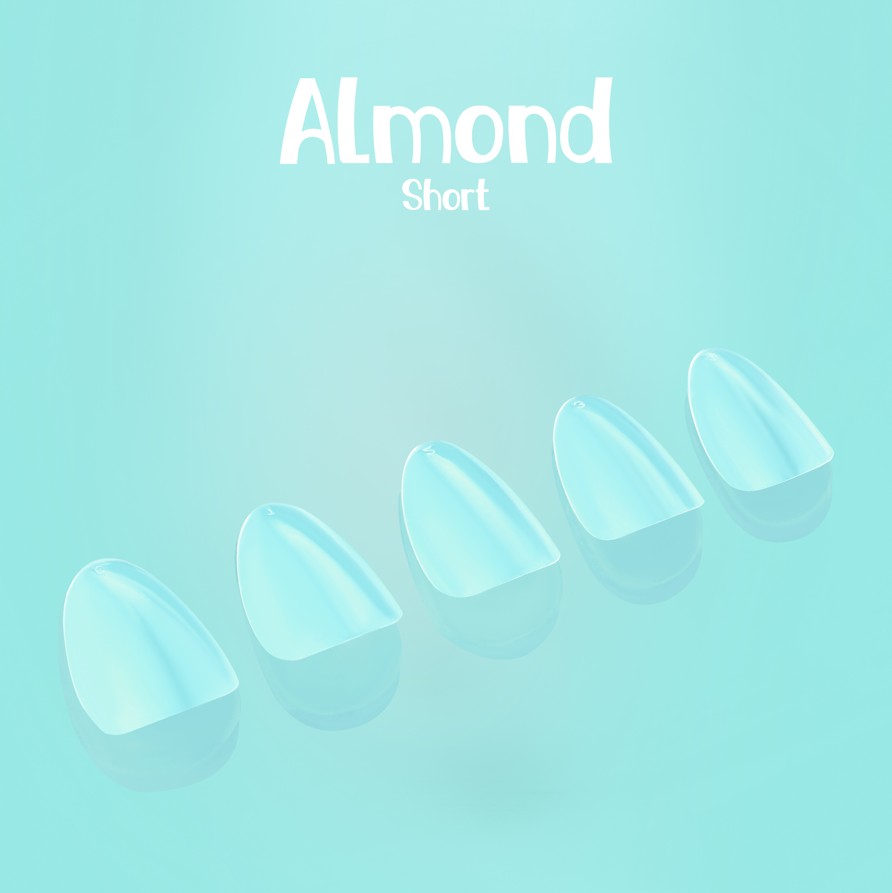 NABulous™ Clear Almond Short Soft Gel Nail Starter Kit | Professional Nail Kit | Short Length Full Cover Nail Tips | DIY Manicure Essentials (Almond Short)