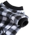 thumbnail image 5 of Pet Dog Winter Christmas Pajamas Clothes,Classic Buffalo Holiday Plaid Onesie Shirt Soft Comfy Cat T-Shirt Sweater Matching Pajamas for Small Medium Dogs Cats Puppy Casual Cozy Costumes,S-XL Black, 5 of 7