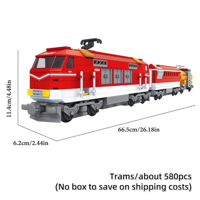 SALYWEE Track & Train Model Building Blocks Toy, Vintage Steam Passenger Train, Christmas Gift, Home Decorations