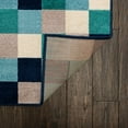 thumbnail image 4 of Unique Loom Azalea Collection Area Rug - Holly (9' x 12' Rectangle Teal/Navy Blue), 4 of 8