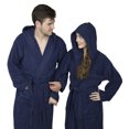 thumbnail image 3 of Peignoir à Capuche en Coton Éponge de Luxe 100 % pour Hommes Spa, 3 of 7